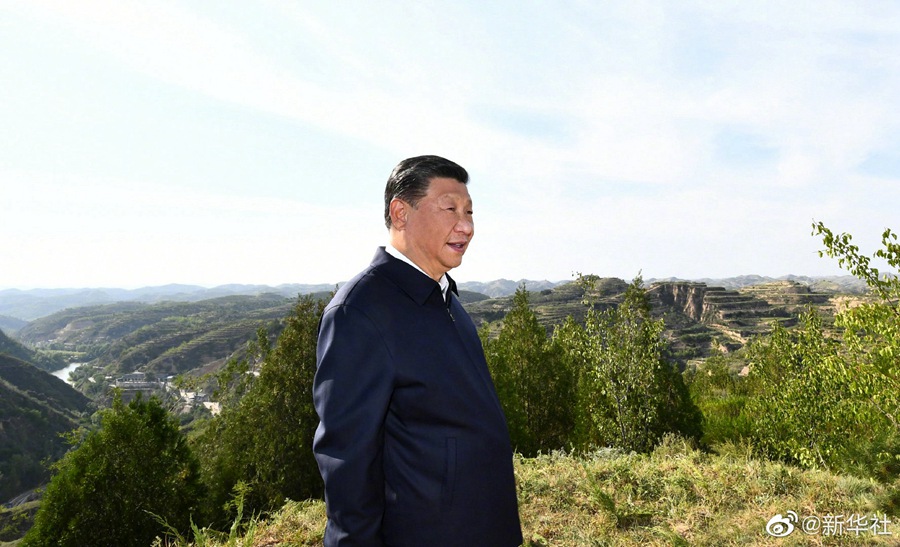 Ispezione di Xi Jinping nello Shaanxi