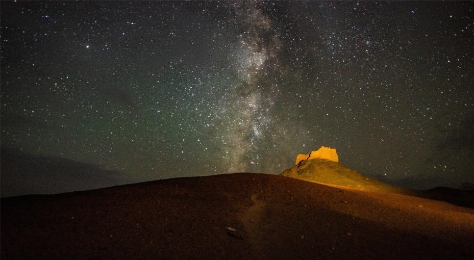 Dunhuang: notte stellata d'inizio autunno