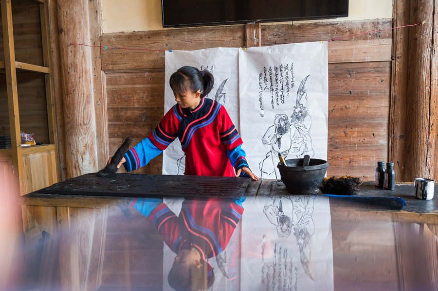 Cittadina del Fujian mantiene viva la stampa xilografica 