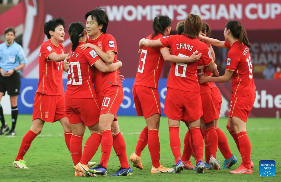 Nazionale di calcio femminile della Cina conquista la Coppa d'Asia 2022