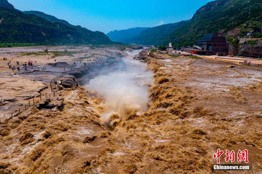 Arriva la stagione ottima per osservazione della cascata Hukou sul fiume Giallo