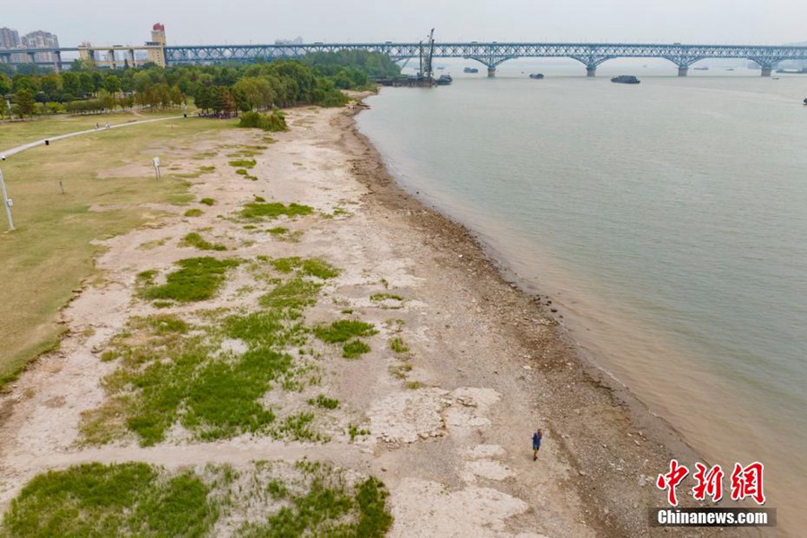 Nanjing: diminuito il livello dell’acqua del fiume Yangtze