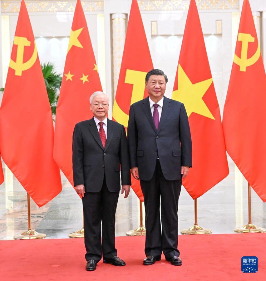 Beijing, colloquio tra Xi Jinping e il suo omologo vietnamita Nguyen Phu Trong