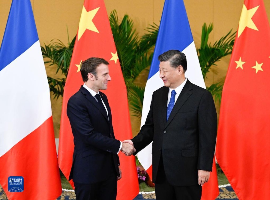 Incontro tra Xi Jinping e Macron