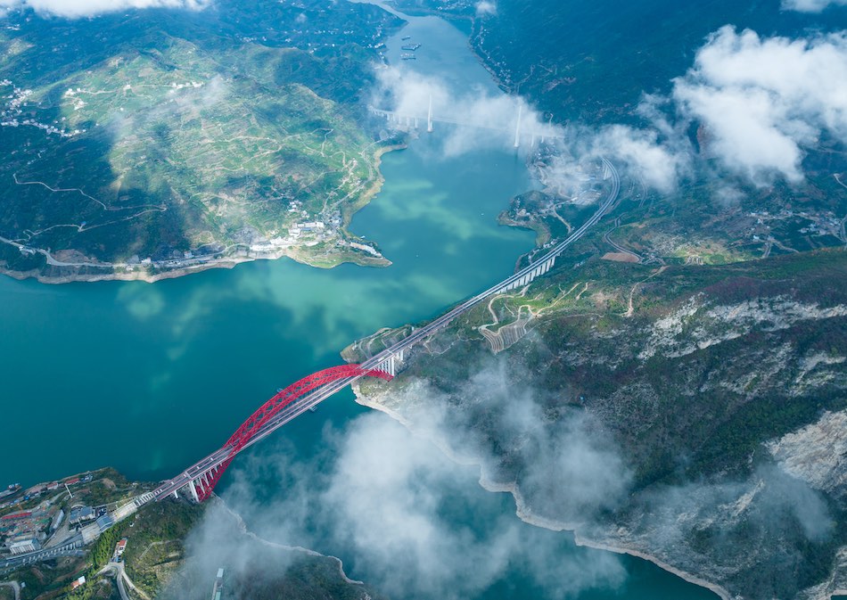 Yichang, Hubei: ambiente ecologico pittoresco delle Tre Gole