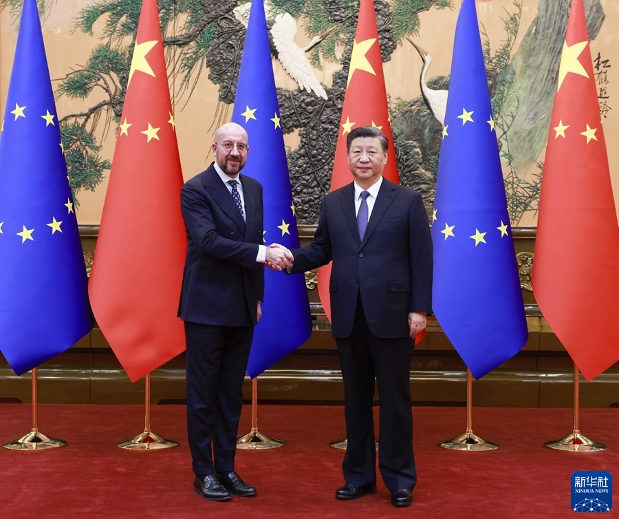 Colluquio tra Xi Jinping e Charles Michel a Beijing