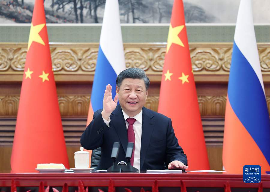 Video colloquio tra Xi Jinping e Vladimir Putin