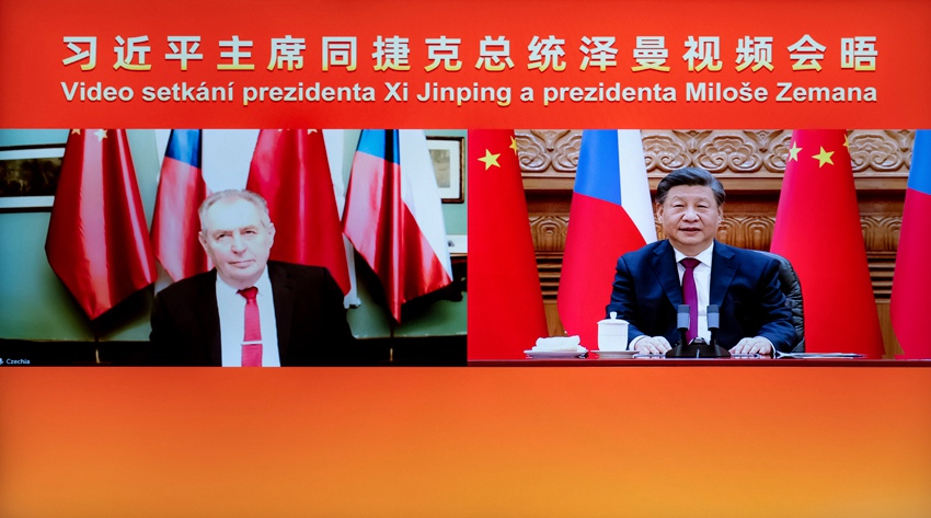 Incontro in collegamento video tra Xi Jinping e presidente della Repubblica Ceca Milo? Zeman