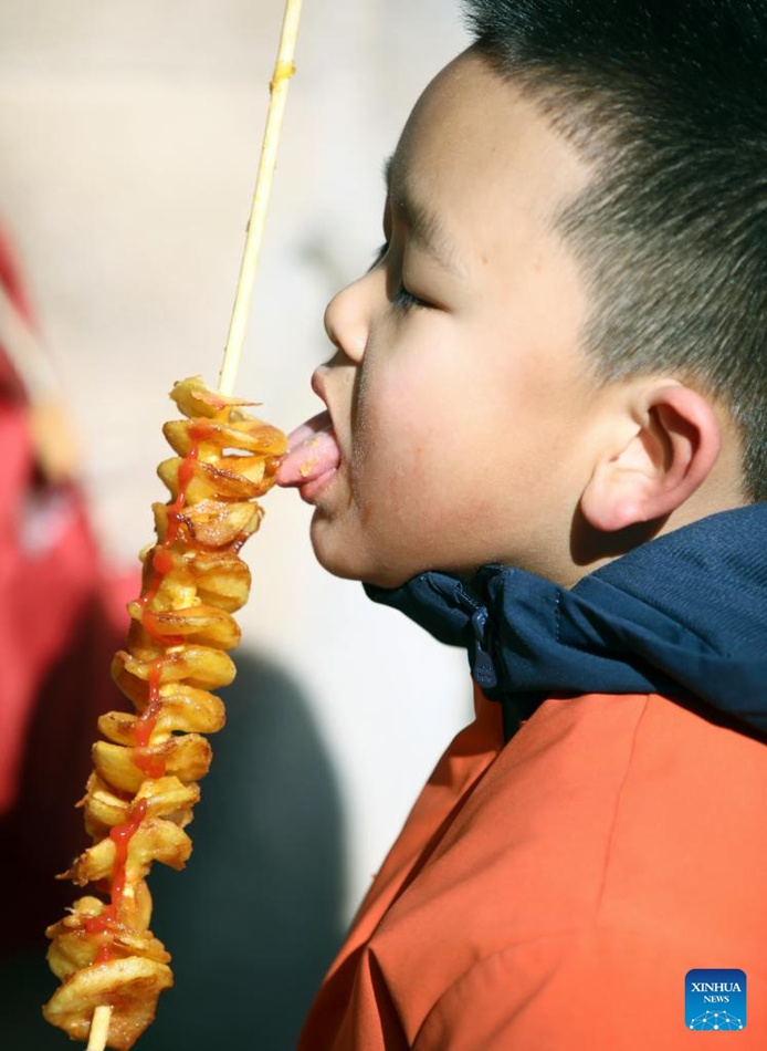 Ultimo giorno delle vacanze della Festa di Primavera a Beijing