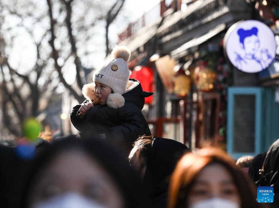 Ultimo giorno delle vacanze della Festa di Primavera a Beijing