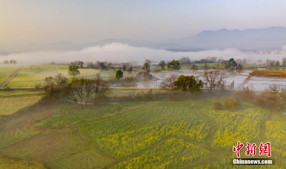 Jiangxi: la campagna immersa nella nebbia