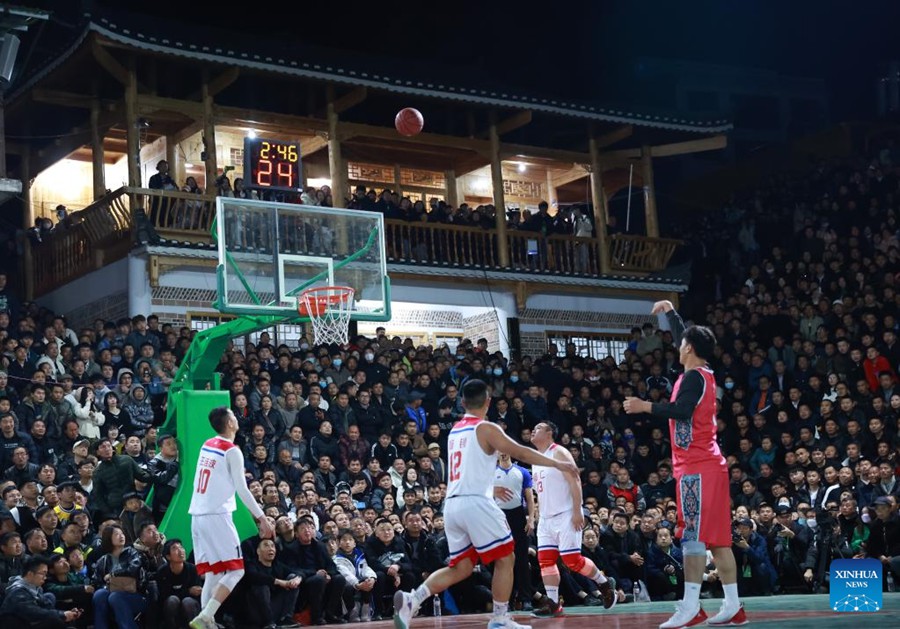 Torneo rurale di basket nel Guizhou accolto con grande entusiasmo