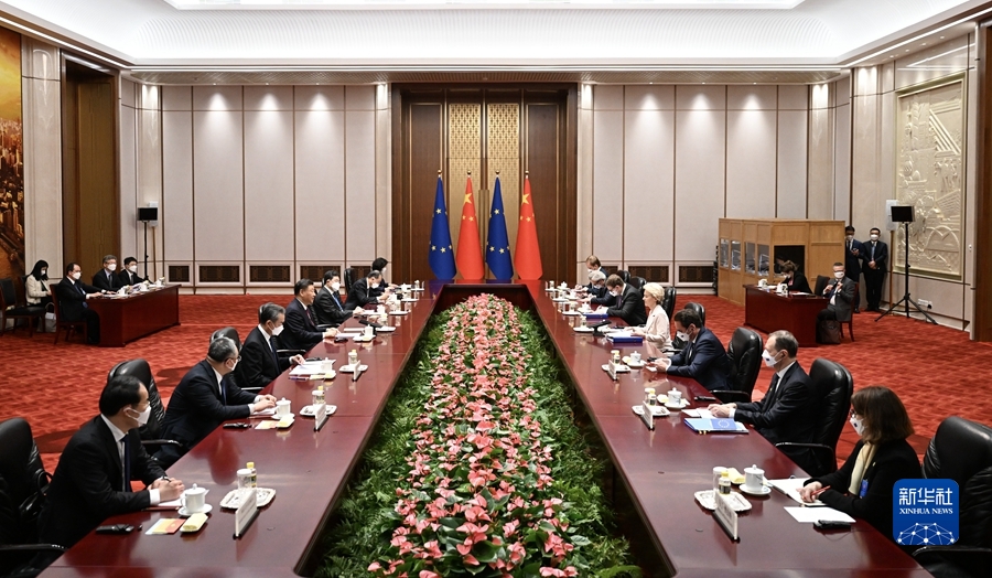 Incontro fra Xi Jinping e Ursula von der Leyen