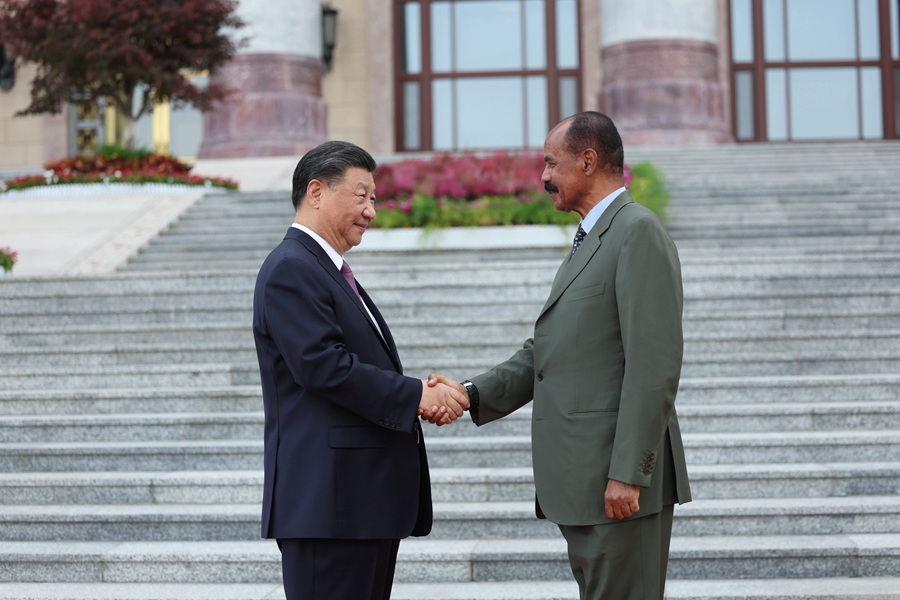 Beijing: colloquio tra Xi Jinping e il presidente eritreo Isaias Afewerki