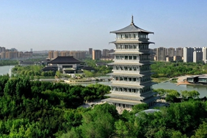 Xi'an: paesaggio circostante il fiume Bahe