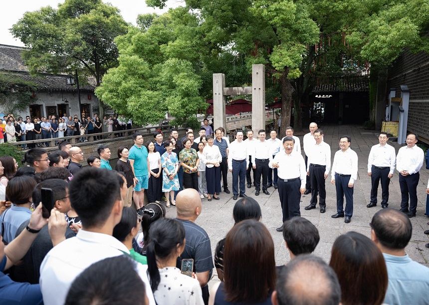 Xi Jinping in viaggio di ispezione nella città di Suzhou