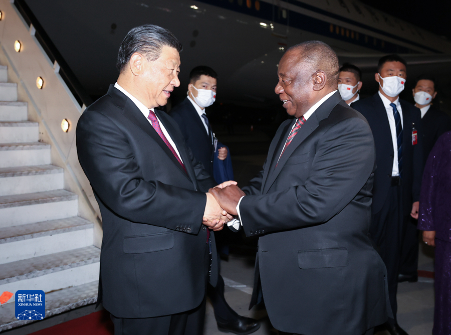 Xi Jinping è arrivato a Johannesburg