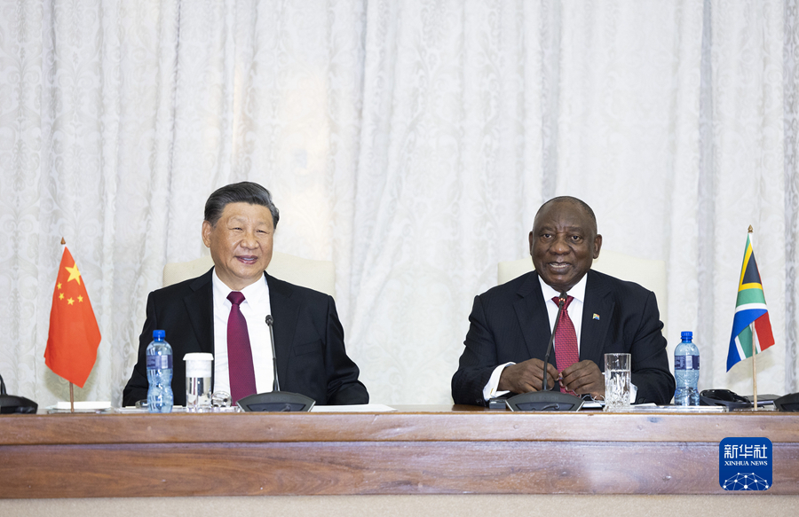 Incontro tra Xi Jinping e Cyril Ramaphosa