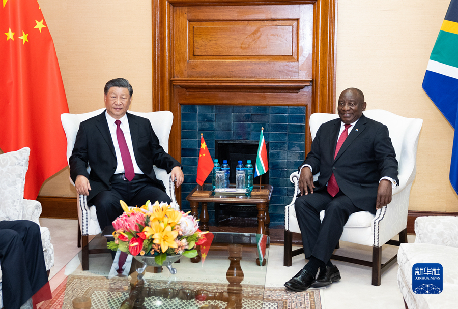 Incontro tra Xi Jinping e Cyril Ramaphosa