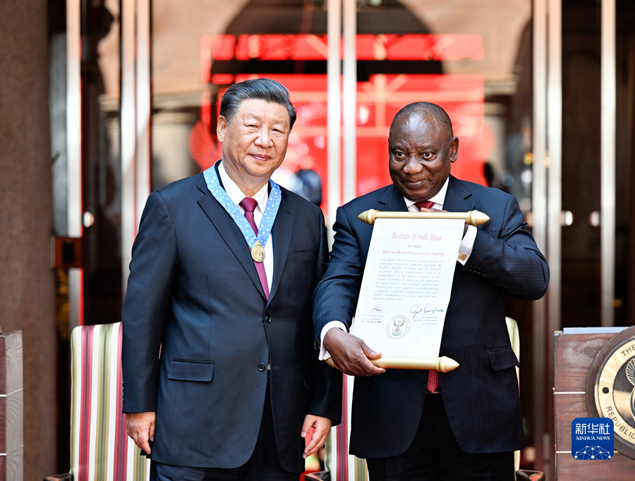 Incontro tra Xi Jinping e Cyril Ramaphosa