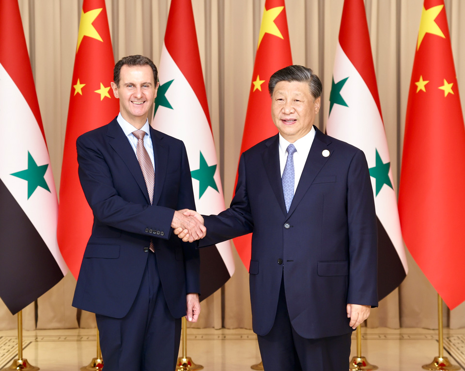 Xi Jinping incontra il presidente siriano Bashar al-Assad