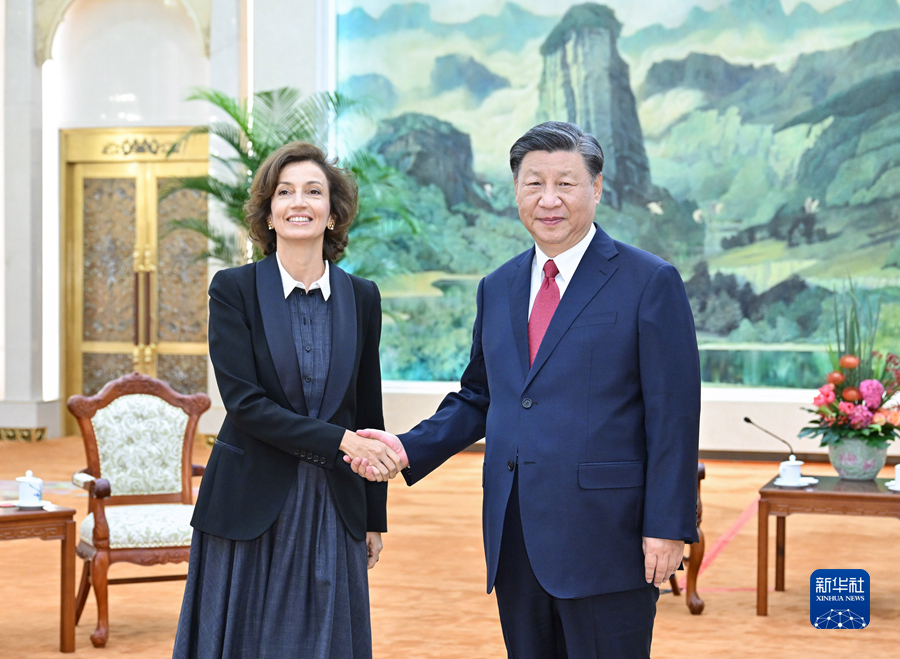 Xi Jinping ha incontrato la direttrice generale dell'UNESCO Audrey Azoulay