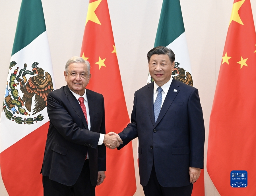 Incontro fra Xi Jinping e il presidente messicano Andres Manuel Lopez Obrador a San Francisco