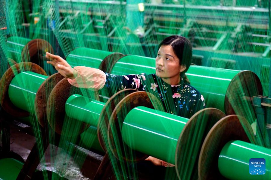 Contea nella Cina orientale sviluppa l'industria di reti in corda