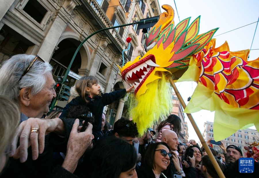 Atmosfera del Capodanno cinese a Roma