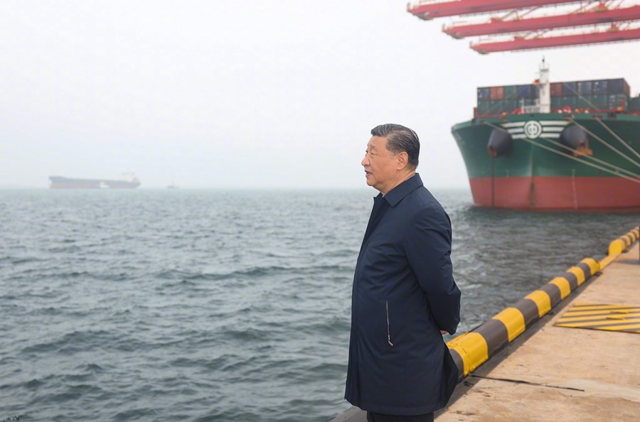 Viaggio di ispezione di Xi Jinping a Rizhao nello Shandong