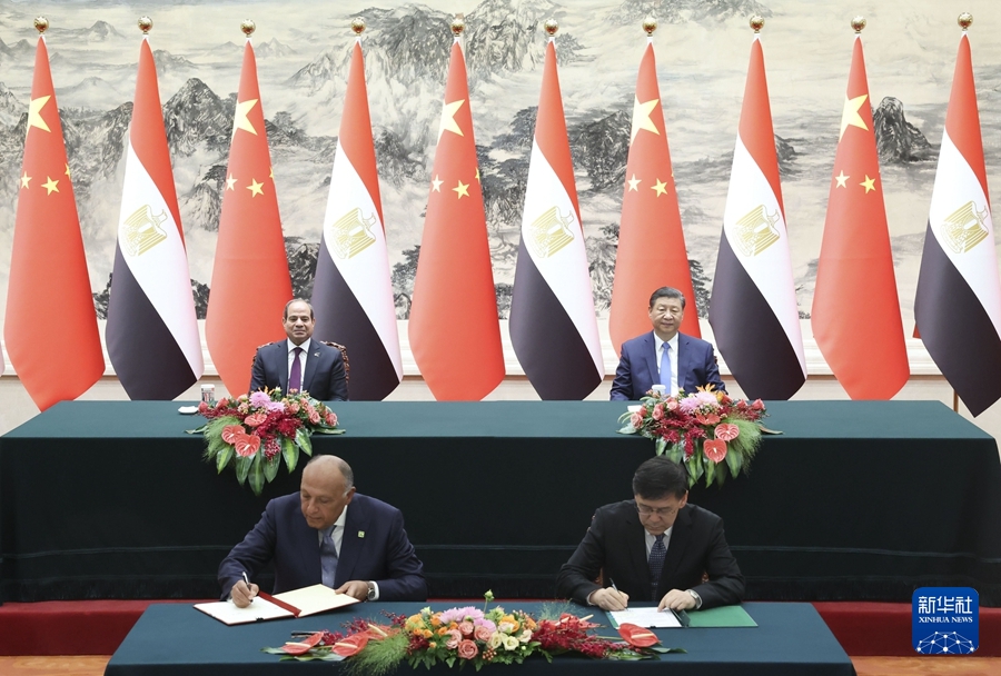 Beijing, Xi Jinping incontra il presidente egiziano Abdel Fattah El-Sisi