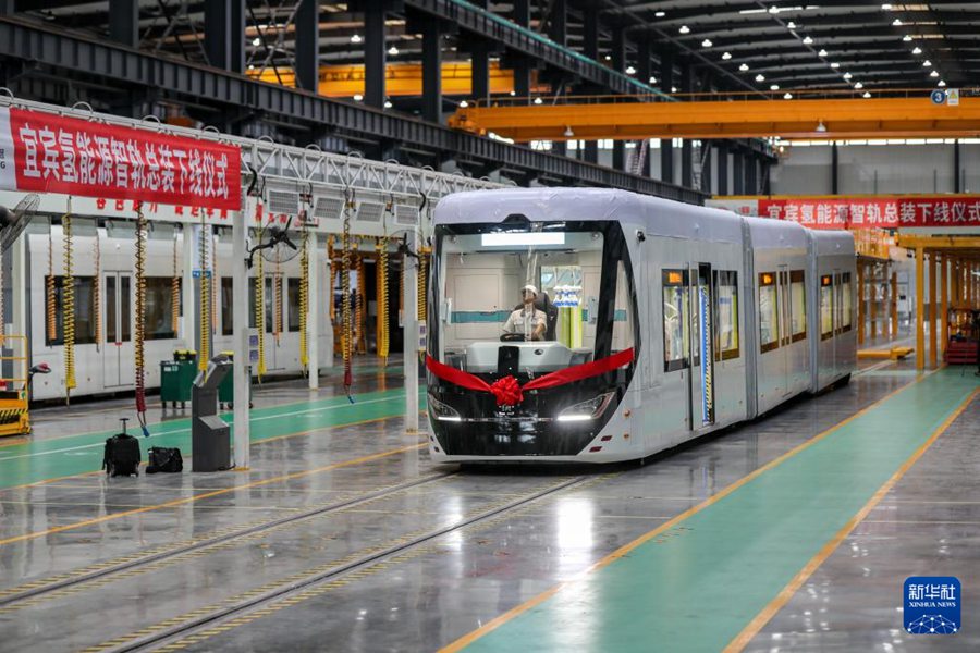 Lanciato in Sichuan un tram intelligente a idrogeno