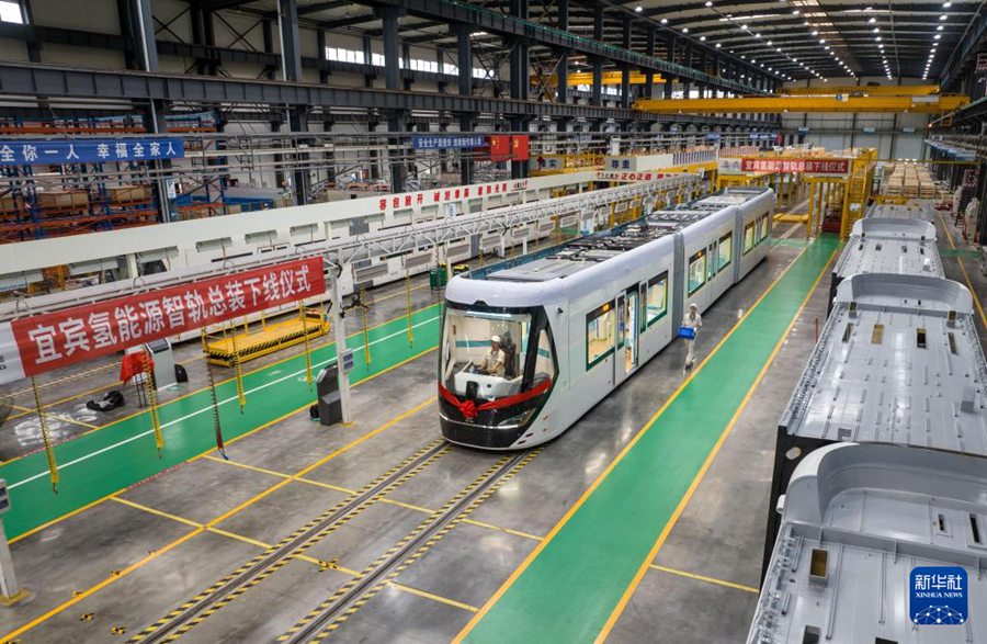 Lanciato in Sichuan un tram intelligente a idrogeno