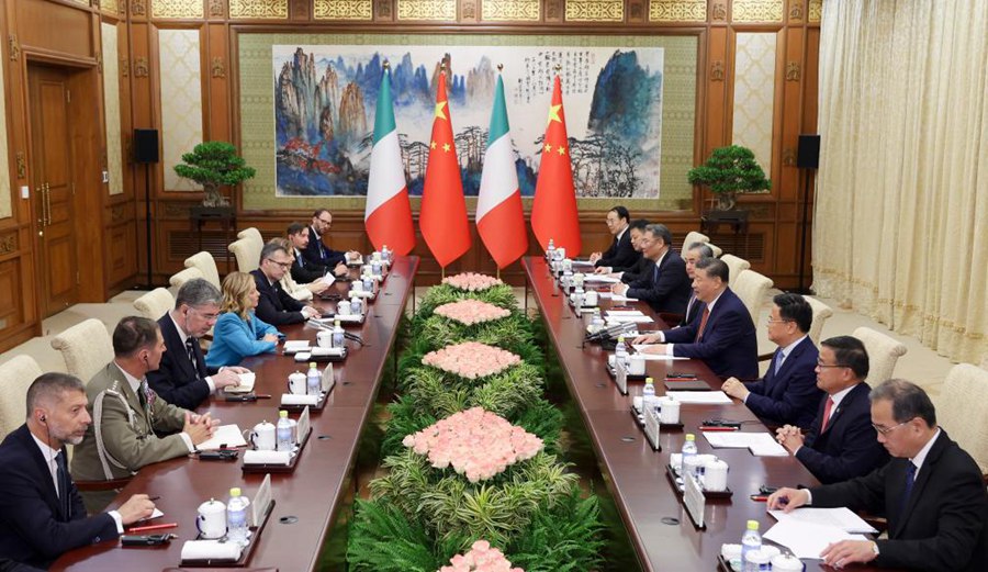 Xi Jinping incontra Giorgia Meloni