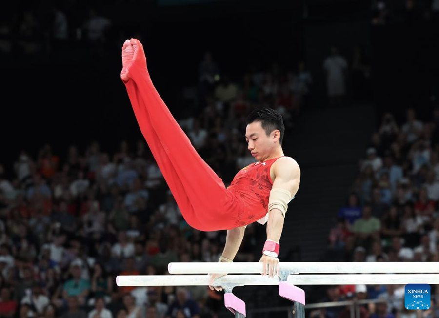 Zou Jingyuan vince la seconda medaglia d'oro della Cina nella ginnastica alle Olimpiadi di Parigi