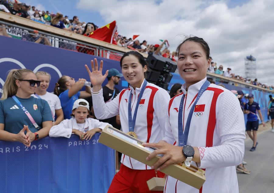 Xu Shixiao e Sun Mengya vincono oro in doppio 500m femminile di canoa a Parigi