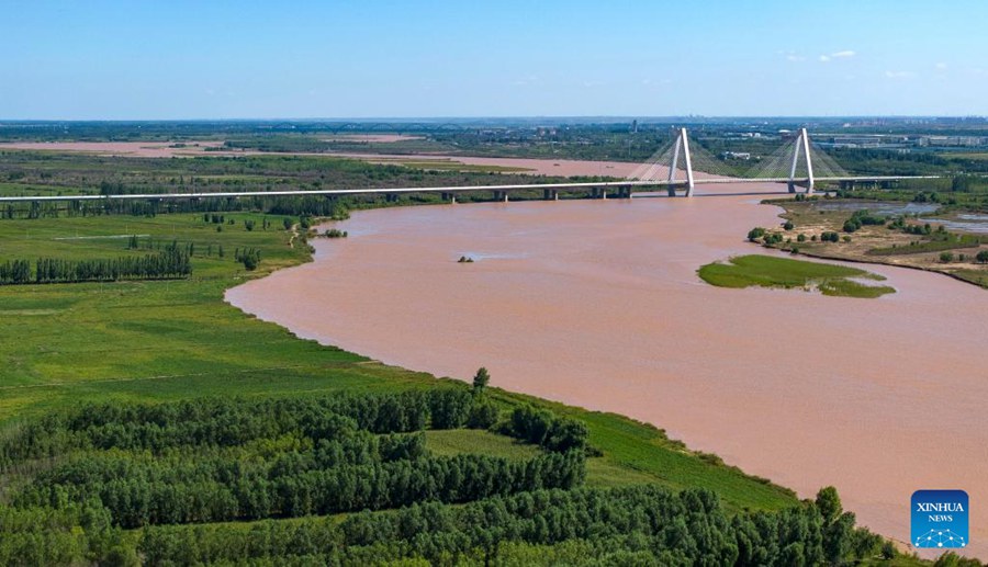 Paesaggio del Fiume Giallo nel Ningxia