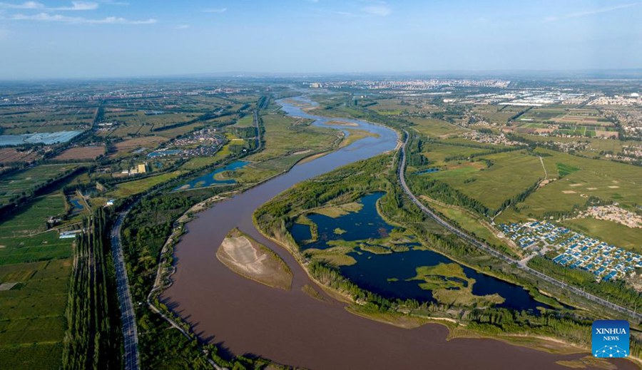 Paesaggio del Fiume Giallo nel Ningxia