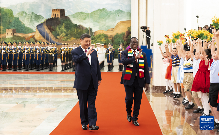 Incontro tra Xi Jinping e il Presidente dello Zimbabwe, Emmerson Dambudzo Mnangagwa