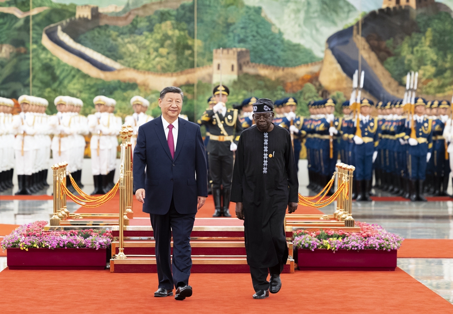 Incontro tra Xi Jinping e il Presidente nigeriano, Bola Tinubu