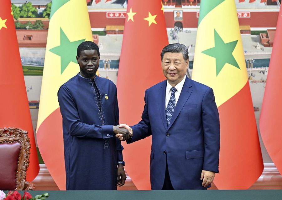 Incontro tra Xi Jinping e il Presidente del Senegal, Bassirou Diomaye Faye