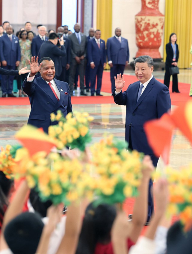 Incontro tra Xi Jinping e il Presidente della Repubblica del Congo, Denis Sassou Nguesso