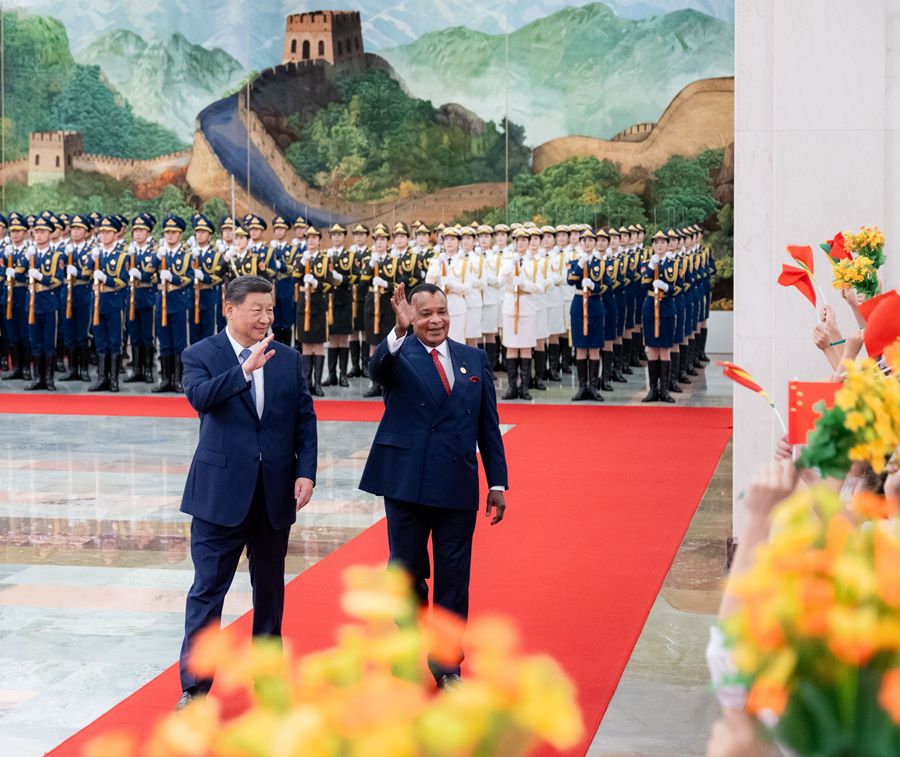 Incontro tra Xi Jinping e il Presidente della Repubblica del Congo, Denis Sassou Nguesso