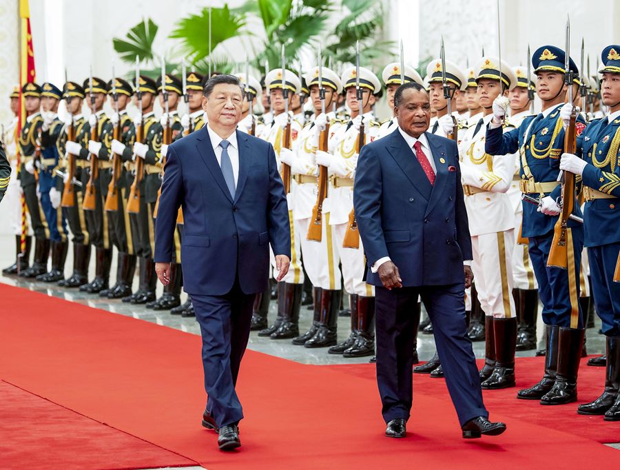 Incontro tra Xi Jinping e il Presidente della Repubblica del Congo, Denis Sassou Nguesso