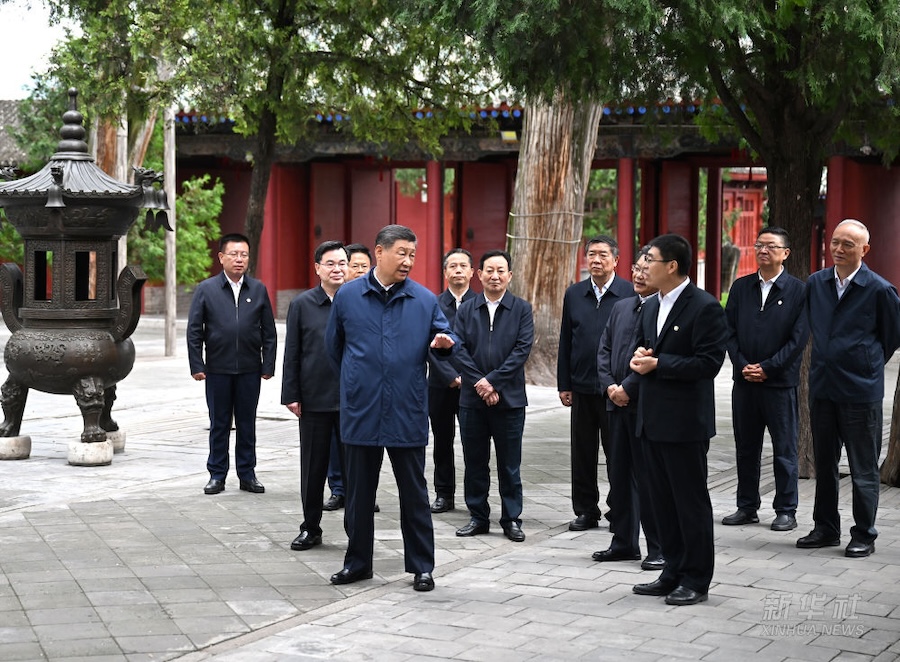 Ispezioni di Xi Jinping a Baoji e a Tianshui