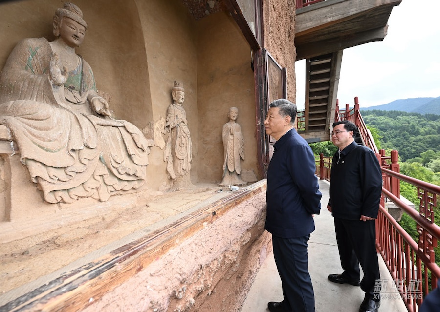 Ispezioni di Xi Jinping a Baoji e a Tianshui