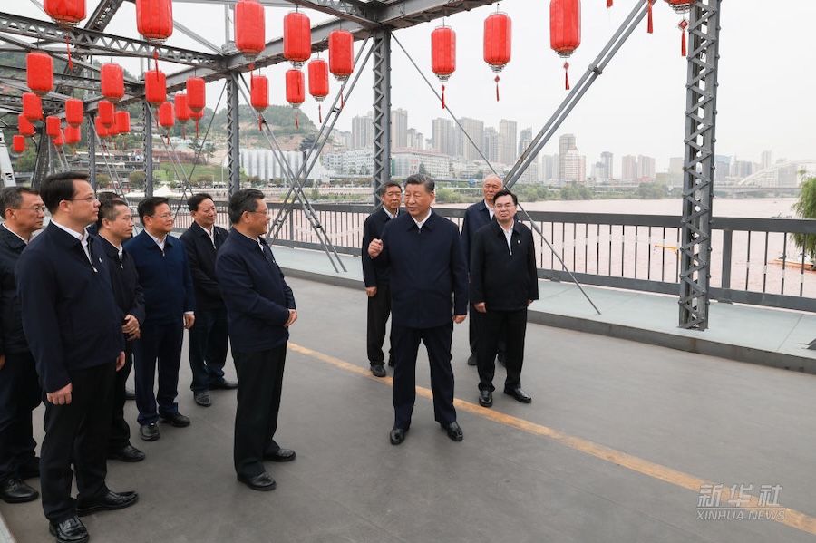 Visita d'ispezione di Xi Jinping a Lanzhou